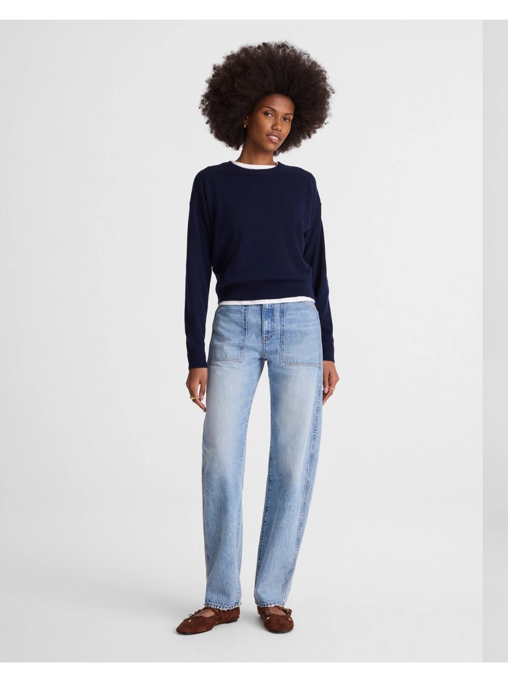 NWT Madewell The Petite Balloon Jean